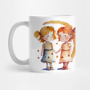 Watercolor Zodiac Gemini Mug